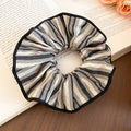 Oversized Fabric Stripe Scrunchie Hair Tie 3 Colors view 6