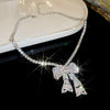Silver Bow Necklace