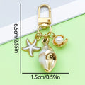 Starfish, Conch and Shell Charm Keychains Featuring Conch Across 59 Pictured Variations view 7