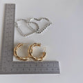 Geometric Hoop Earring Collection Twisted Multi Band Styles view 3