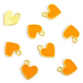 Colorful Sideways Heart Enamel Charm Collection for Jewelry Making view 9