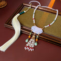 Emerald Glass Bead and Chinese Charm Necklaces 21 Styles view 6