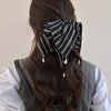 Black Stripe Scarf