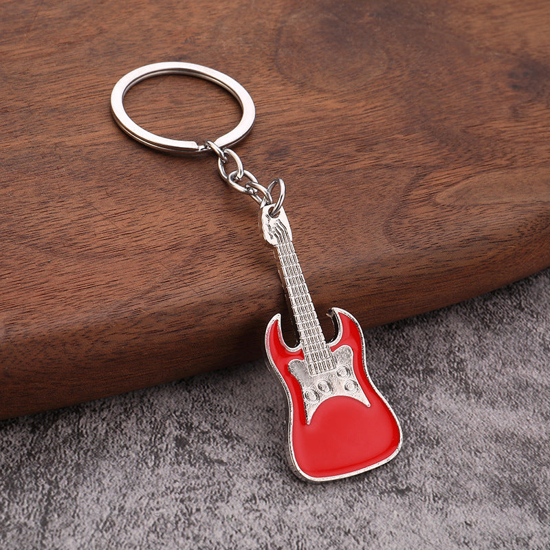 Metal Guitar Keychain Creative Gift for Music Festival Party Favors