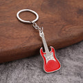 Metal Guitar Keychain Creative Gift for Music Festival Party Favors