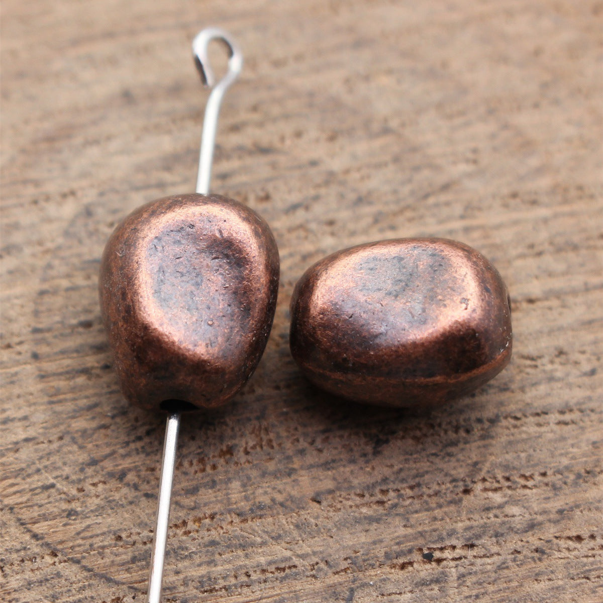 11x9.8x8.2mm 3g Multicolor Zinc Alloy Irregular Stone Shape Loose Metal Beads for DIY Bracelet Jewelry