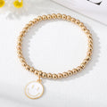 Gold Tone Beaded Smiley Butterfly Unicorn and Rainbow Bracelets view 6