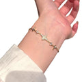 Pave Star Slider Adjustable Bracelet Gold Silver 2 Colors view 5