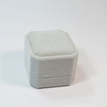 Square Velvet Jewelry Presentation Box In Ten Color Variants view 12