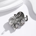 Gold Tone Silver Tone Elephant Metal Brooch Pin for Jackets and Lapels view 4