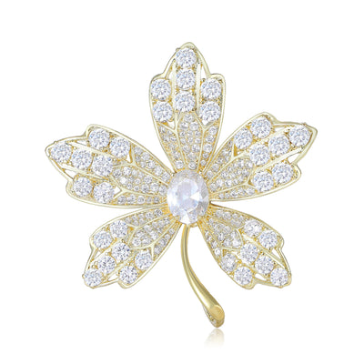 Maple Leaf brooch shown from the front