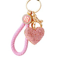 Double Sided Heart Keychains in Four Colors with Matching Fortune Loops view 5