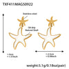 Gold Starfish Earrings