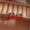 Red Cherry Studs