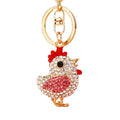 Jeweled Zodiac Chick Keychains in Three Colors with Two Wrist Loop Options view 5