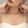Infinity Zircon Pendant Necklace Bracelet Flower Charm Chain view 2