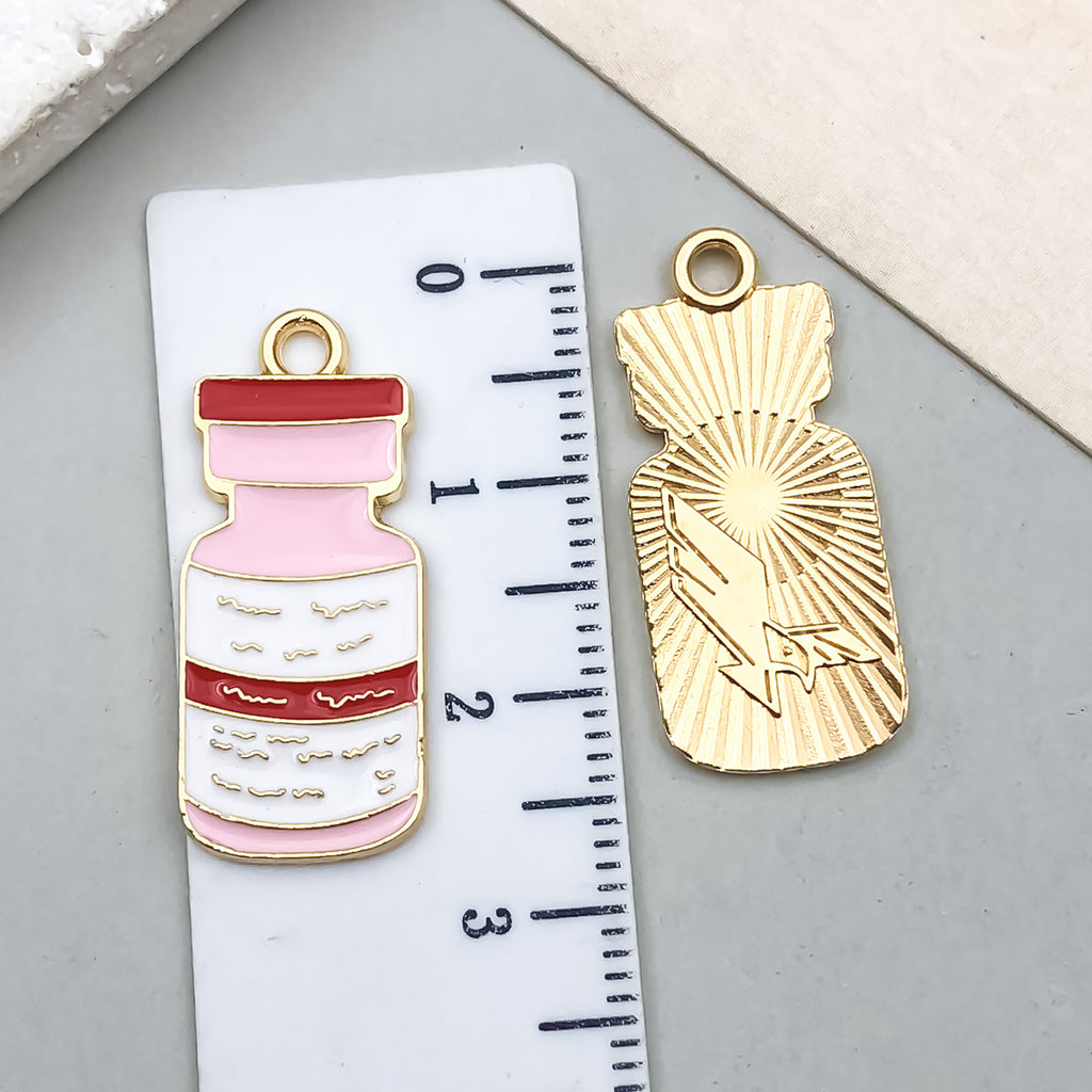 Enamel Zinc Alloy Nurse Medical Supplies Charm Pendant for DIY Bracelet Keychain Jewelry
