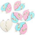 Split Heart Best Friends Enamel Charm Collection for Jewelry Making view 11