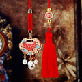 Mixed Jeweled Fortune Character Deity Lock and Longevity Car Hangers view 7