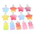 Pastel Tree Bear and Star Charms in Three Assortments view 1