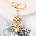Rhinestone Owl Keychain Gold Clasp Four Belly Colors view 4