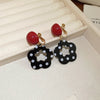 Red Black Floral