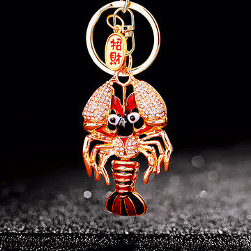 Crystal Fortune Lobster Keychains in Three Colors plus Assorted Option