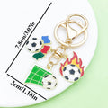 Soccer Charm Keychains Featuring Soccer Across 57 Pictured Variations view 12