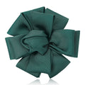 Layered Ribbon Bow Brooch In Six Solid Colors Decorative Lapel Pin view 2