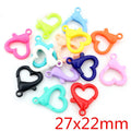 Mixed Color Plastic Lobster Clasp Components in Seven Shapes view 8