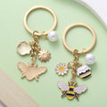 Bee and Honeycomb Charm Keychains in 47 Pictured Variations for Bags and Keys view 4