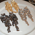 Sequin and Chain Statement Earrings in Ten Designs view 1