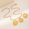 Sixty-One Gold Tone Sculptural Necklace and Earring Jewelry Sets view 9
