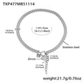 Crystal Heart Watch Chain Necklace and Bracelet Collection view 12