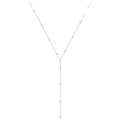 Gold Silver Y Lariat Necklace Satellite Ball Chain Two Tones view 5