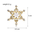 Gold Tone Silver Tone Five Point Star Crystal Pearl Look Two Designs Metal Brooch Pin view 2