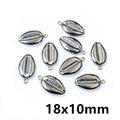 Seashell Starfish and Mermaid Tail Metal Charms for Jewelry view 4