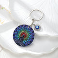Colorful Printed Evil Eye and Hamsa Acrylic Keychains in Seven Designs view 3