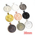 Round Pendant Tray Settings in Multiple Sizes and Finishes view 4