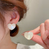 White Petal Hoops