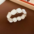 Metal Spiral Disc Stretch Bracelet Gold Silver 4 Styles view 8