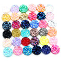Round Druzy Cabochons with Sparkling Textured Tops in Ninety Options view 2