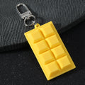 Faux Chocolate Bar Charm Pendant Four Colors Optional Lobster Clasp view 4