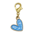 Enamel Heart Keychain Gold Lobster Clasp Six Colors view 7