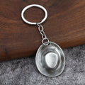 Cowboy Hat-Shaped Metal Keychain in Six Color Finishes view 8