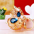 Crystal Lucky Gourd Keychains with Matching Fortune Cord Sets view 7