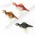 Enamel Dinosaur Brooch with Polished Metal and Decorative Accents view 2