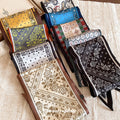 Printed Skinny Scarf Neck Tie Available in Four Patterns view 2