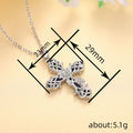 Silver Tone Ornate Floral Cross Pendant Necklace Polished Metal Jewelry view 4