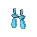 Faceted Resin Geometric Drop Earrings in Two Colorways view 5